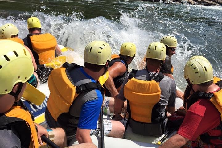Wildwaterraften in nationaal park in New River Gorge WV