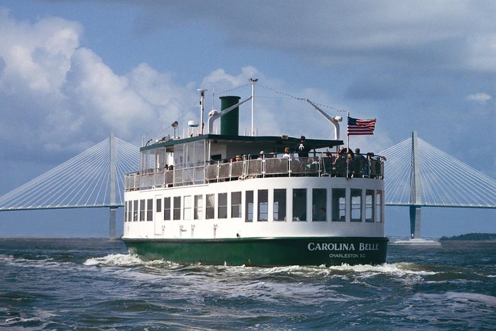 Journée de l'histoire racontée en direct du port de Charleston ou croisière en bateau au coucher du soleil