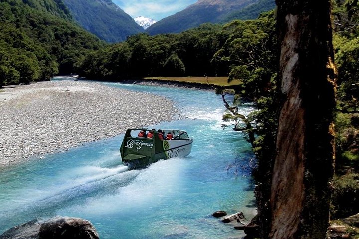 Mt Aspiring Jet Boat & Wilderness Walk - Grupo pequeño, Wanaka