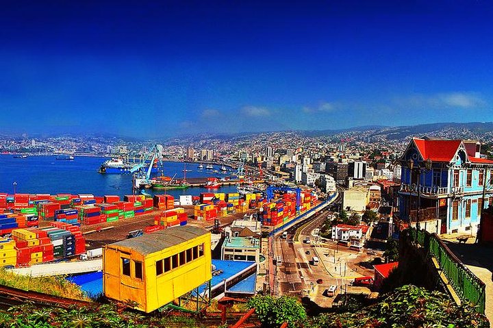 Post Cruise Tour Valparaiso och Winery lämnar flygplats eller hotell