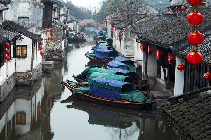 Viagem de um dia às aldeias de Suzhou e Zhouzhuang saindo de Xangai
