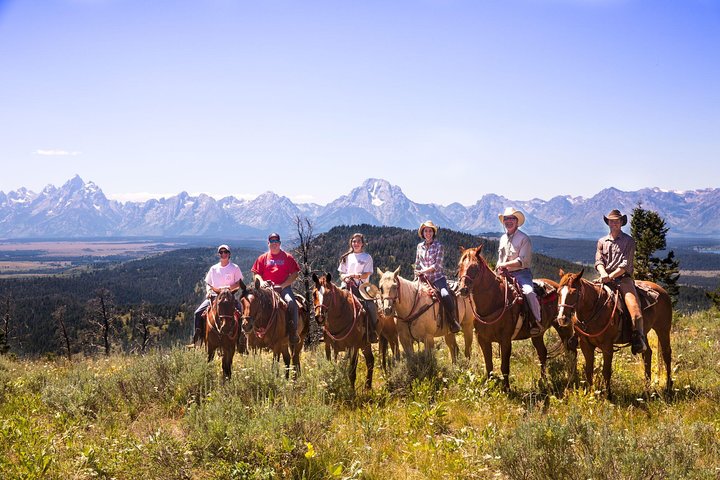 Passeggiate a cavallo con vista sul Grand Teton a Jackson Hole