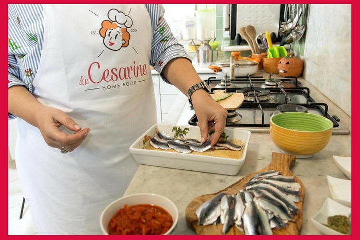 Privat matlagningskurs på Cesarinas hem med provsmakning i Modica