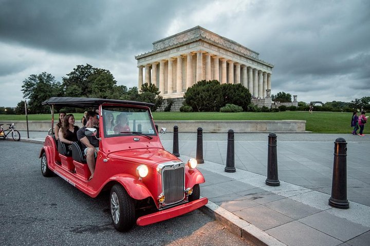 Washington DC Monumenten Tour door elektrische winkelwagen dag en nacht