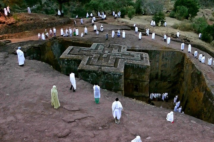 Lalibela heldags guidede turer med hotell og flyplasshenting