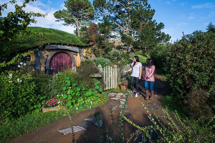 Hobbiton Movie Set & Waitomo Caves Pequeno grupo tour de Auckland
