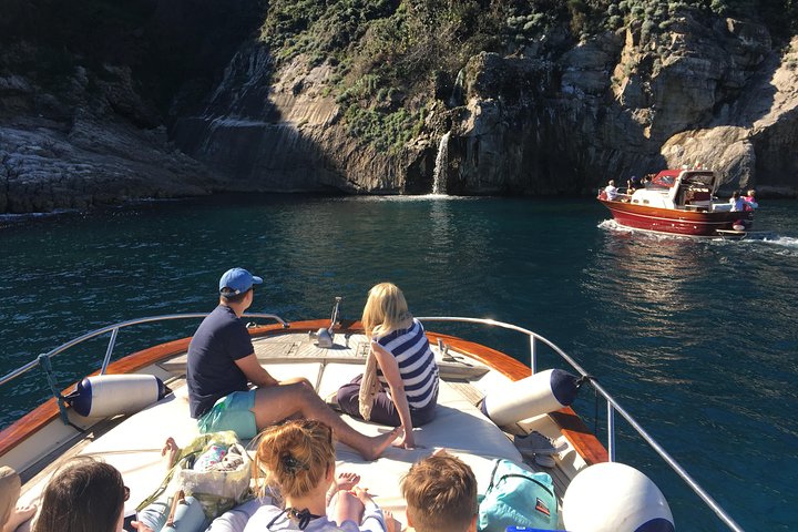 Da Sorrento : Positano & Costiera Amalfitana Tour in barca con pick up