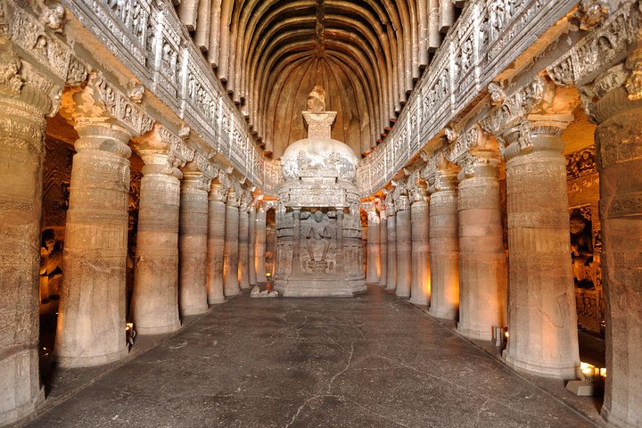 Circuit combiné Ajanta & Ellora en une journée au départ d'Aurangabad