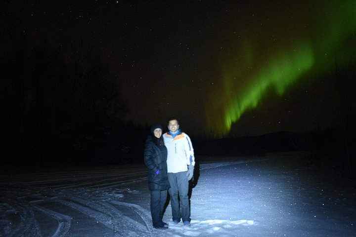 Tour por las auroras boreales y las aguas termales de Chena