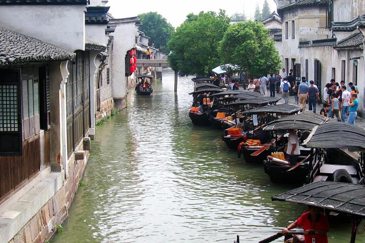 Shanghai Private Tour: Zhujiajiao Wasserstadt und Bootsfahrt