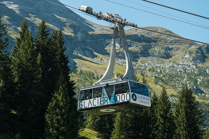 Ticket naar Glacier 3000 inclusief kabelbaan en wandeling over hangbrug Peak Walk by Tissot