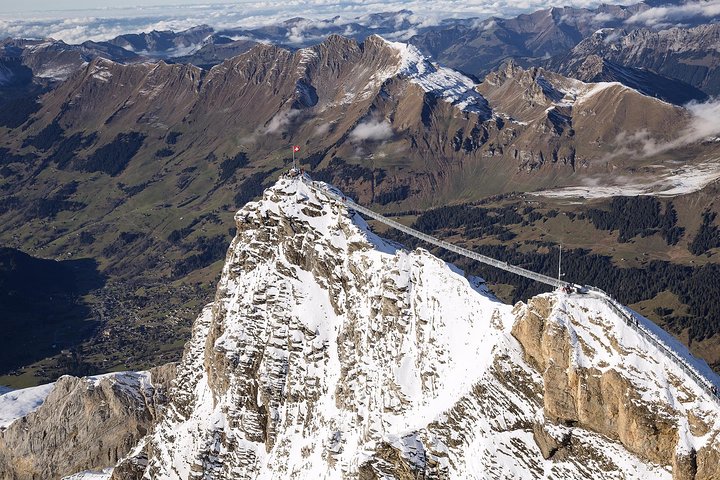 Ticket naar Glacier 3000 inclusief kabelbaan en wandeling over hangbrug Peak Walk by Tissot
