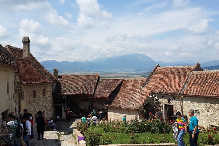 Castelo de Peles, Castelo de Bran, Fortaleza Rasnov e Mosteiro Sinaia saindo de Brasov