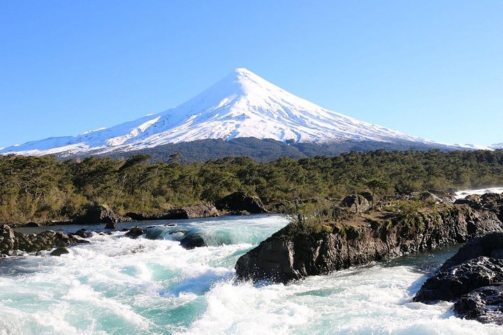 Puerto Varas: Heldags Osorno-vulkanen och Petrohue-fallen