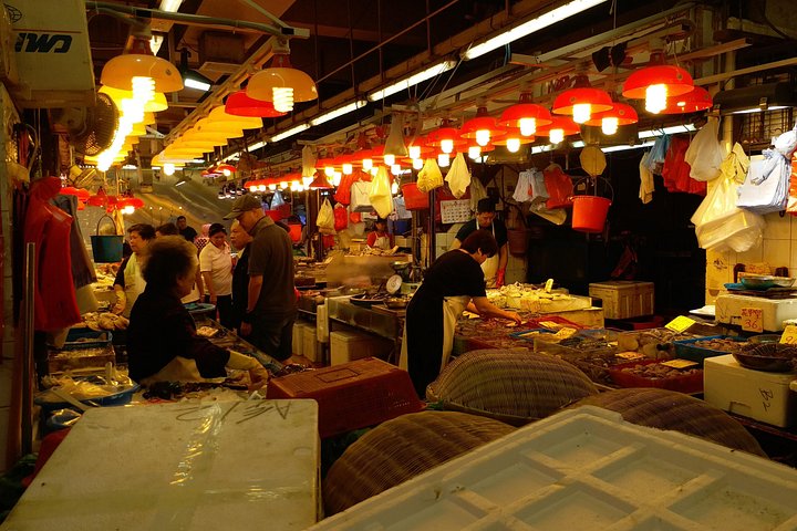 Visite à pied du marché de Hong Kong et cours de cuisine Chinoise