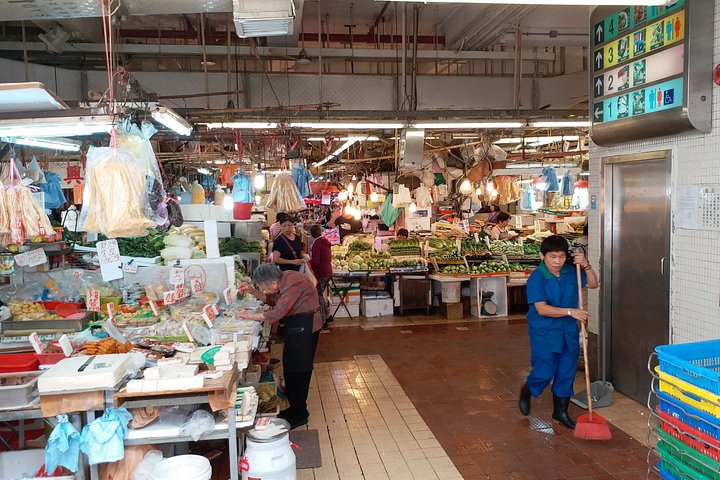 Visite à pied du marché de Hong Kong et cours de cuisine Chinoise