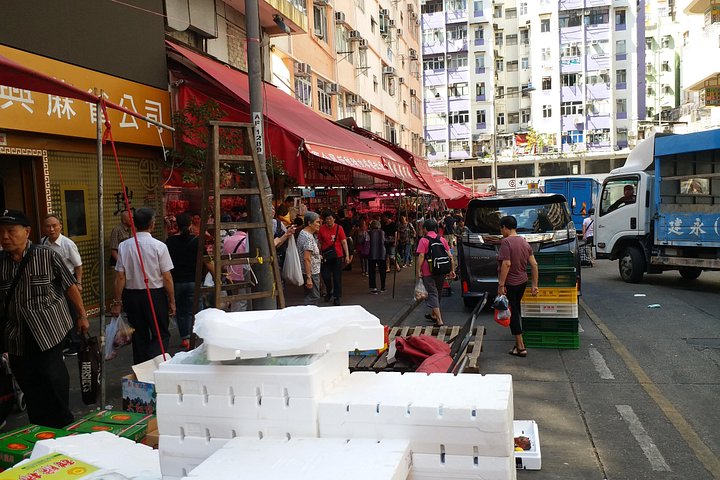 Visite à pied du marché de Hong Kong et cours de cuisine Chinoise