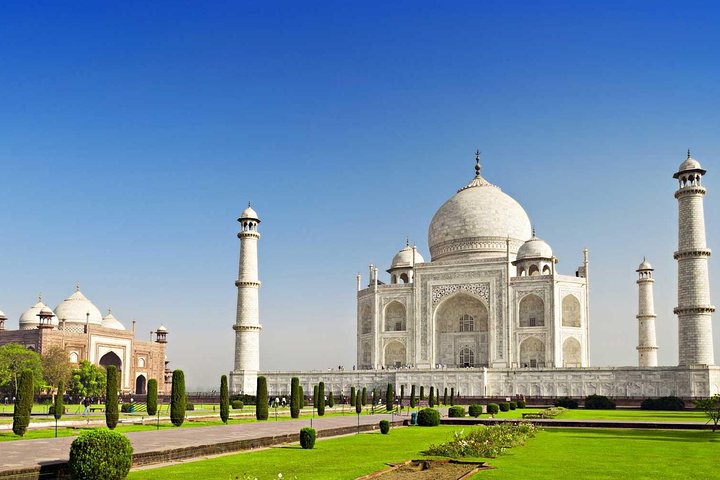 Privat solopgang Taj Mahal-tur fra Delhi