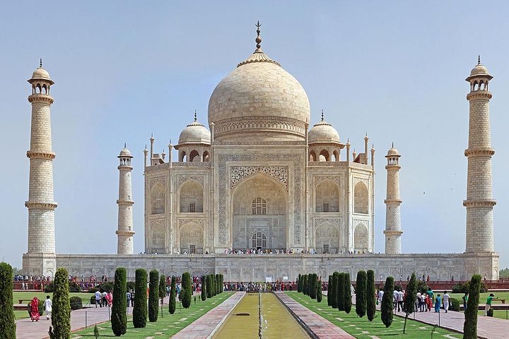 Privat solopgang Taj Mahal-tur fra Delhi