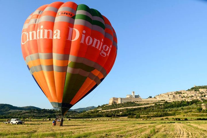 Professionele luchtballonvaarten bij Assisi, Trasimeno in Umbrië