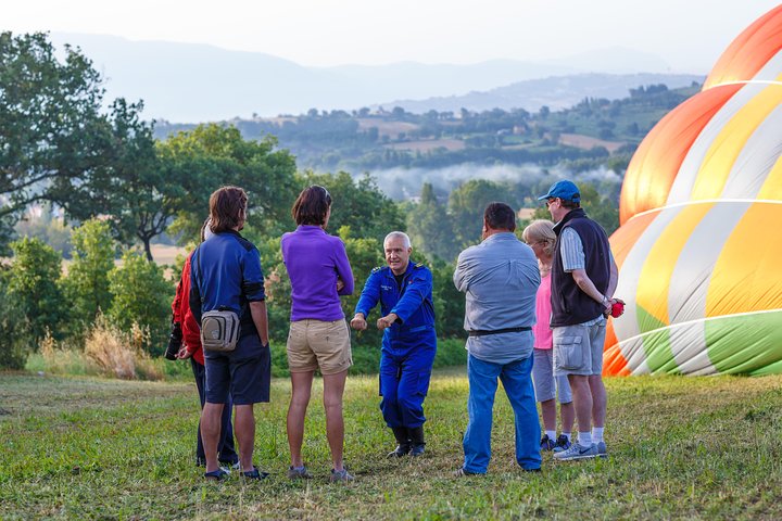 Professionele luchtballonvaarten bij Assisi, Trasimeno in Umbrië