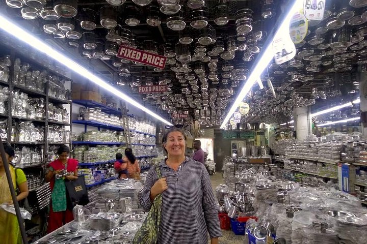 Recorrido a pie por el bazar, las compras y la gran boda india en Chennai