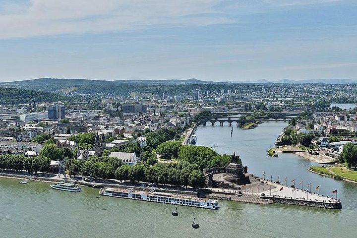 Koblenz : Ehrenbreitstein festning og naturskjønne kabelbil opplevelse