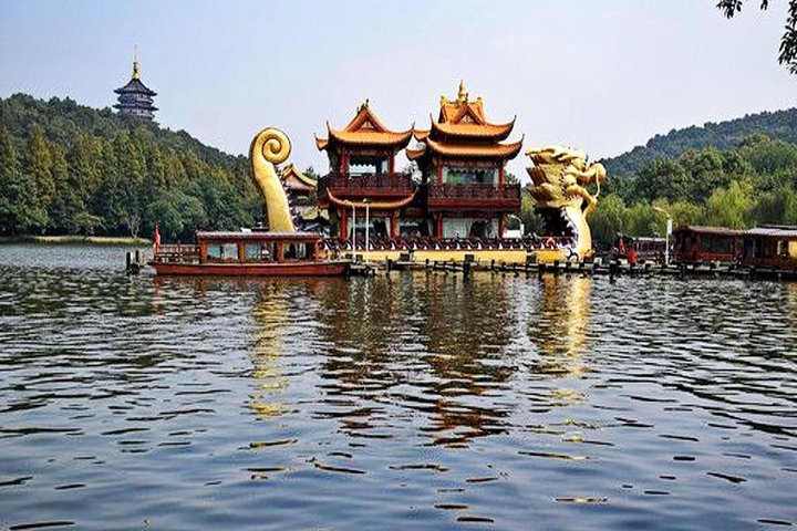 Excursão privada flexível de um dia a Hangzhou com cruzeiro de barco no Lago Oeste