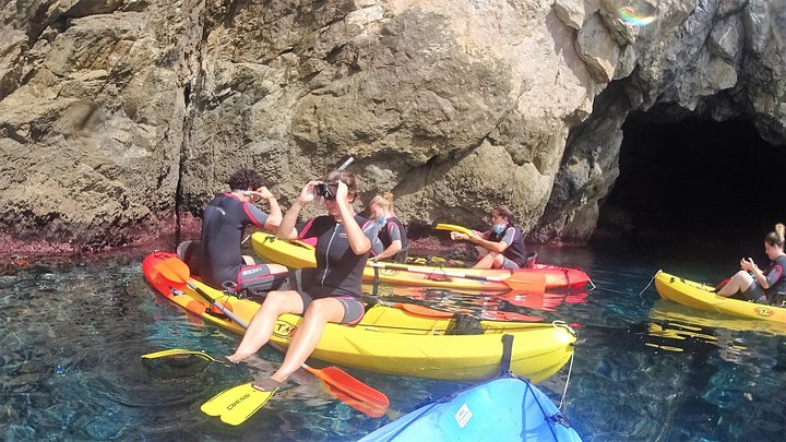 Kajak- og snorkeltur i Cerro Gordo Naturpark, La Herradura