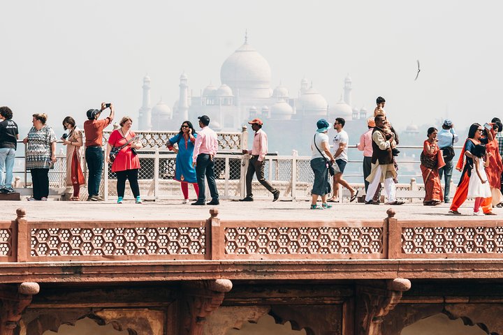 Taj Mahal, Agra Fort, Baby Taj & Mehtab Bagh Privé stadstour