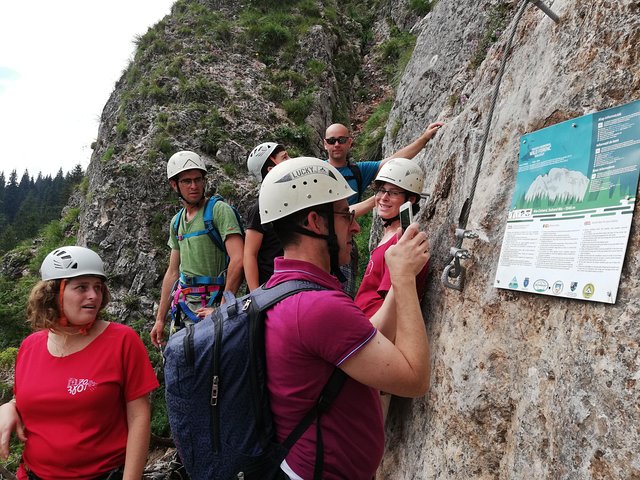 Via Ferrata Tour i nærheten av Red Lake (Lacu Rosu)