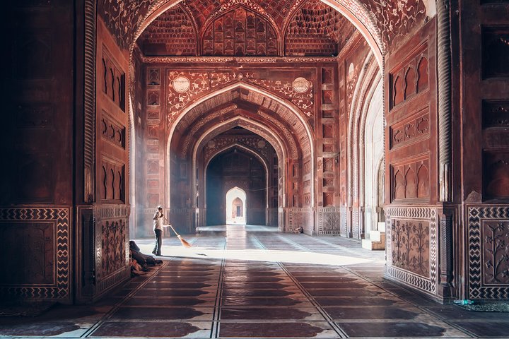 Taj Mahal, Agra Fort, Baby Taj & Mehtab Bagh Privé stadstour