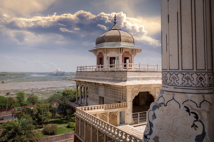 Taj Mahal, Agra Fort, Baby Taj & Mehtab Bagh Privé stadstour