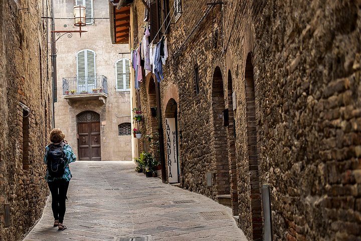 Excursion d'une journée en Toscane au départ de Florence : Sienne, San Gimignano, Pise et déjeuner dans une cave
