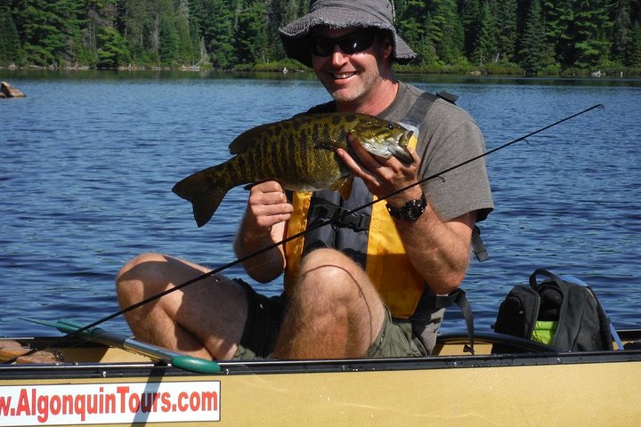 3 heures de pêche à l'achigan et à la truite au parc Algonquin (privé - le prix est pour 1 ou 2 personnes)