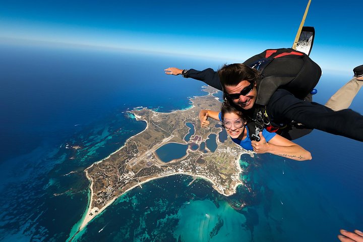 Rottnest Island Skydive Inkludert Round Trip Ferry fra Fremantle