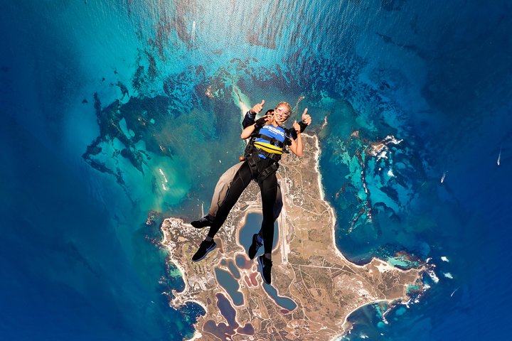 Rottnest Island Skydive Inkludert Round Trip Ferry fra Fremantle