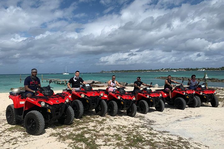 Guided ATV Nassau Tour Beach Stop Hotel and Port Pickup Samples