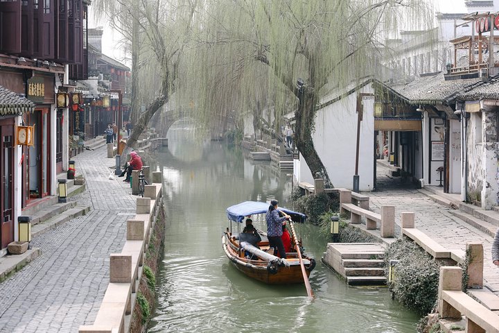 Viagem de um dia às aldeias de Suzhou e Zhouzhuang saindo de Xangai