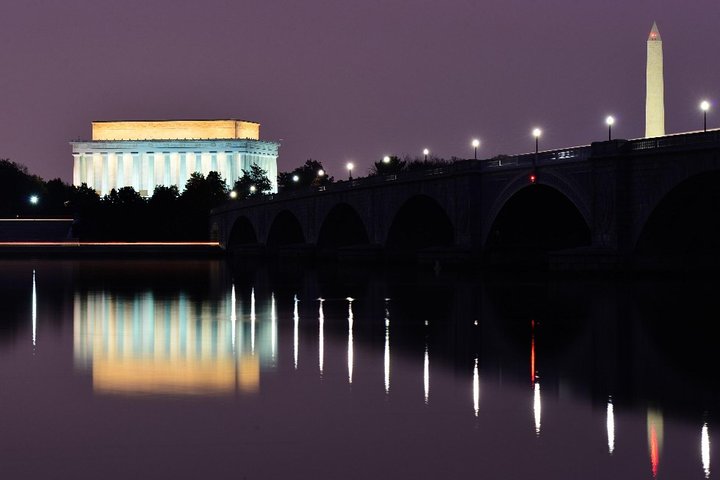 Washington DC Monumenten Tour door elektrische winkelwagen dag en nacht