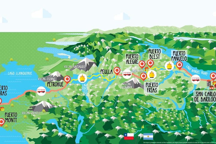 Enkele reis: van Bariloche, Argentinië naar Puerto Varas, Chili