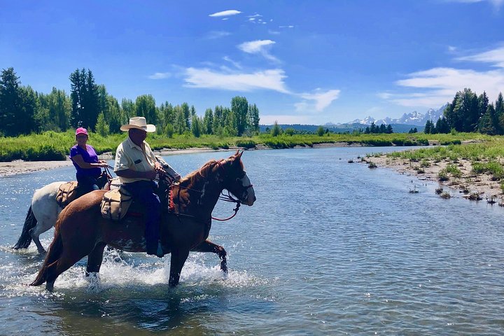 Passeggiate a cavallo con vista sul Grand Teton a Jackson Hole