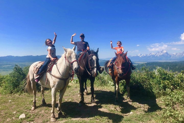 Passeggiate a cavallo con vista sul Grand Teton a Jackson Hole