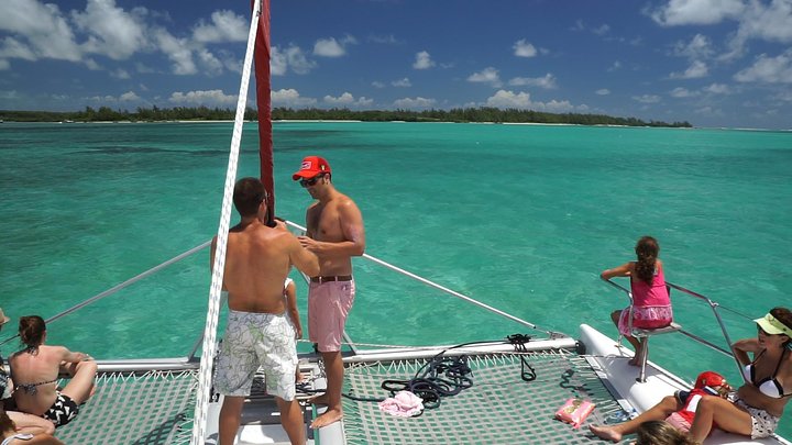 Croisière d'une journée en catamaran à l'île aux Cerfs avec déjeuner barbecue