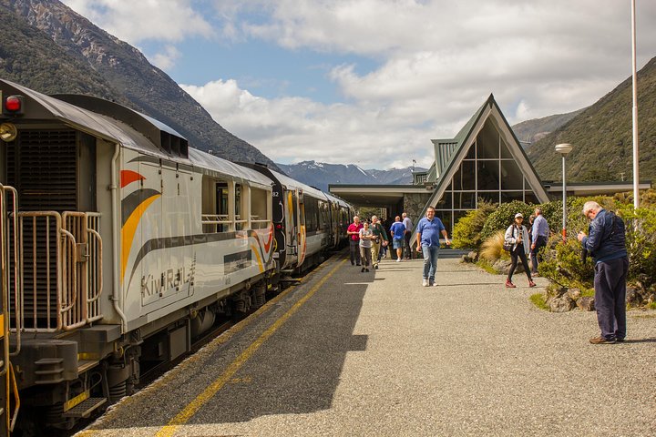 TranzAlpine togreise fra Greymouth til Christchurch