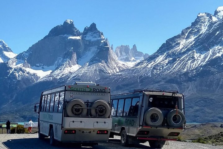Torres Del Paine heldags terrängbil 4x4 från El Calafate