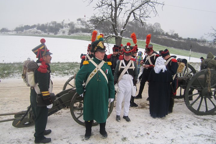 Viaggio al campo di battaglia di Austerlitz vicino a BRNO nella Repubblica Ceca