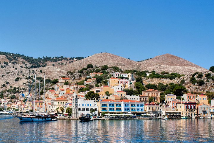 Boat Trip to Symi Island with Swimming Stop at St George Bay
