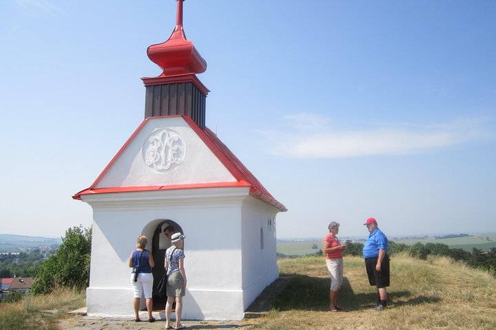 Viaggio al campo di battaglia di Austerlitz vicino a BRNO nella Repubblica Ceca