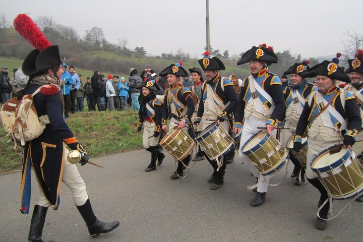 Viaggio al campo di battaglia di Austerlitz vicino a BRNO nella Repubblica Ceca